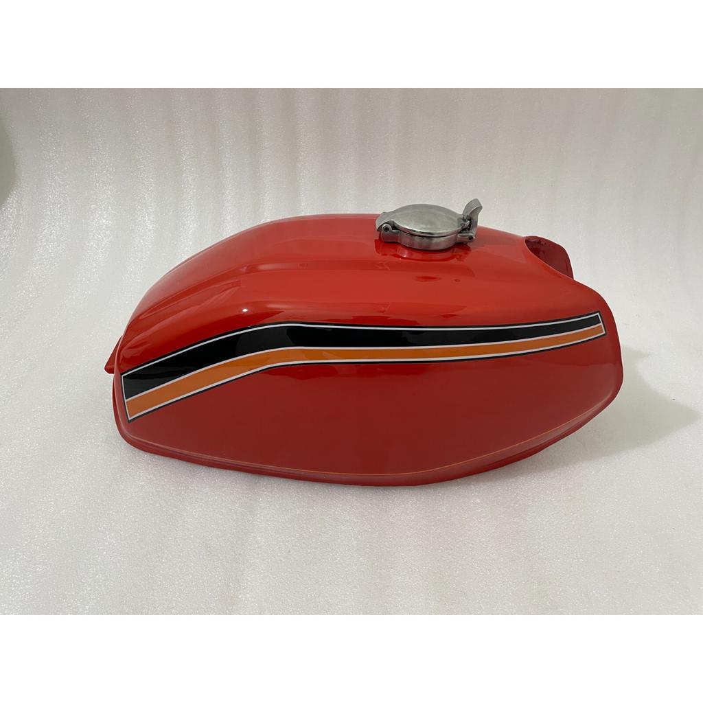 Honda CB400 CB400A 1978 Red Painted Steel Petrol Fuel Gas Tank + Cap |Fit For