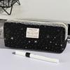 Star Print Pen Bag Lace Stationery Bag Multi-functional Pencil Case  Students