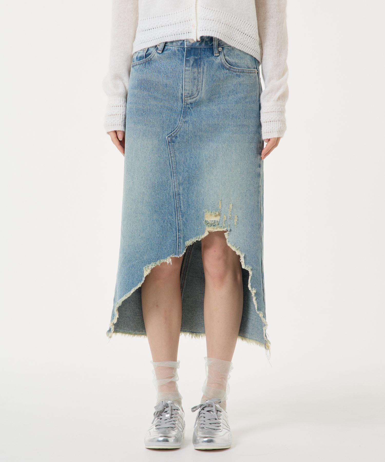 Unknown Planet Lau Denim Skirt Blue