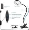 Lampe de Bureau - NOBRAND - Flexible 360° - 3 Modes d'Éclairage - 10 Niveaux de Luminosité - Noir