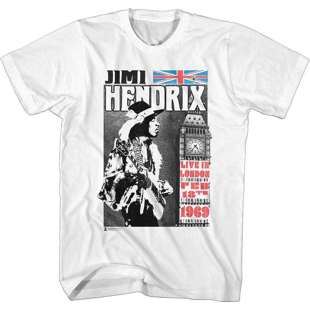 

Jimi Hendrix Live In London Music T-shirt Tops Tees Men s Women s Unisex S