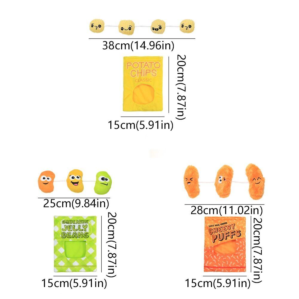 Snacks Candy Potatoes Dog Crisps Toys Funny Interactive Toys Creative Pet Chew Toy Reduce Boredom