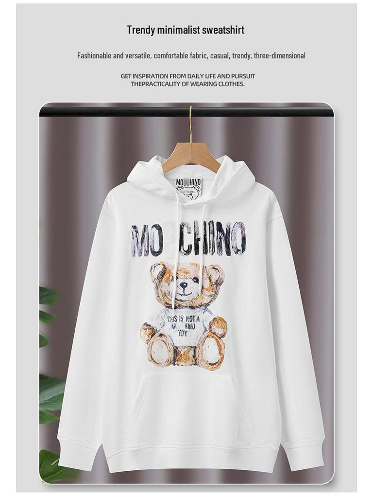 Correct Version Mos+ Fashion Tie-Dye Hoodie: New Loose Casual Cotton Sweatshirt for Autumn and Winter.