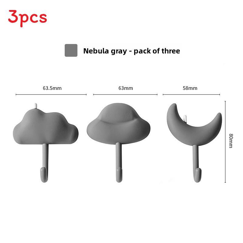 Pvc Strong Adhesive Hooks For Kitchen Bathroom Wall Mounting With High Load Capacity For Dorm Room Organization