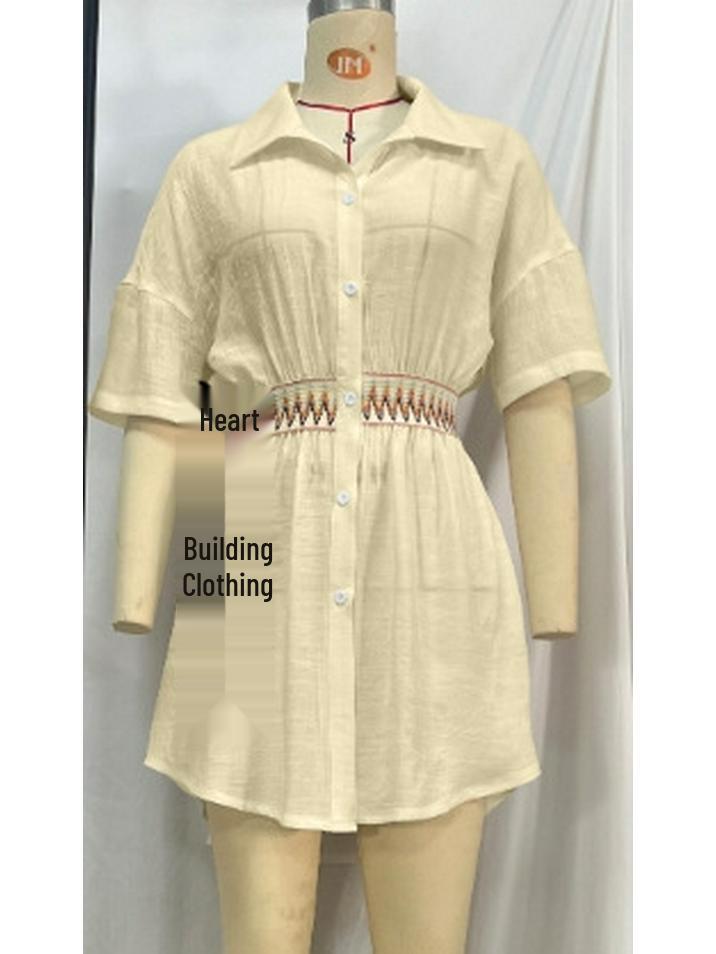 Top-Selling V-Neck Beach Cover-Up for Vacation Sun Protection