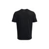 Under Armour Letter Print Crew Neck Short Sleeve T-Shirt Men Tops Black 1370234-001