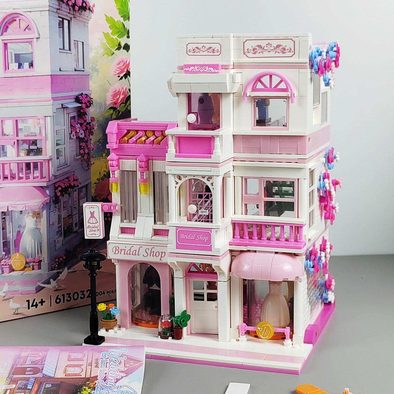 1000-Piece High-Quality Girl High-Quality Street High-Quality Scene High-Quality Building High-Quality Blocks High-Quality Pink High-Quality Wedding