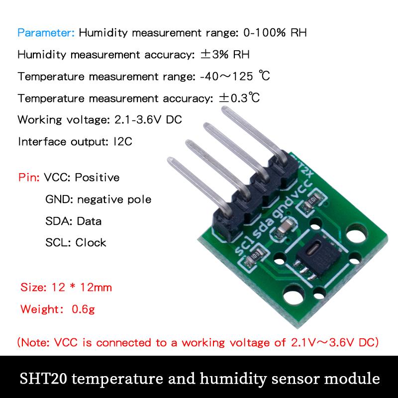 LIZAO SHT11 SHT11 SHT11 I1C Digital Temperature Humidity Sensor Wide Voltage DIS Module High Accuracy Electronic Parts