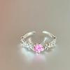 Peach Blossom Women's High-End Luxury Fashion Statement Ring