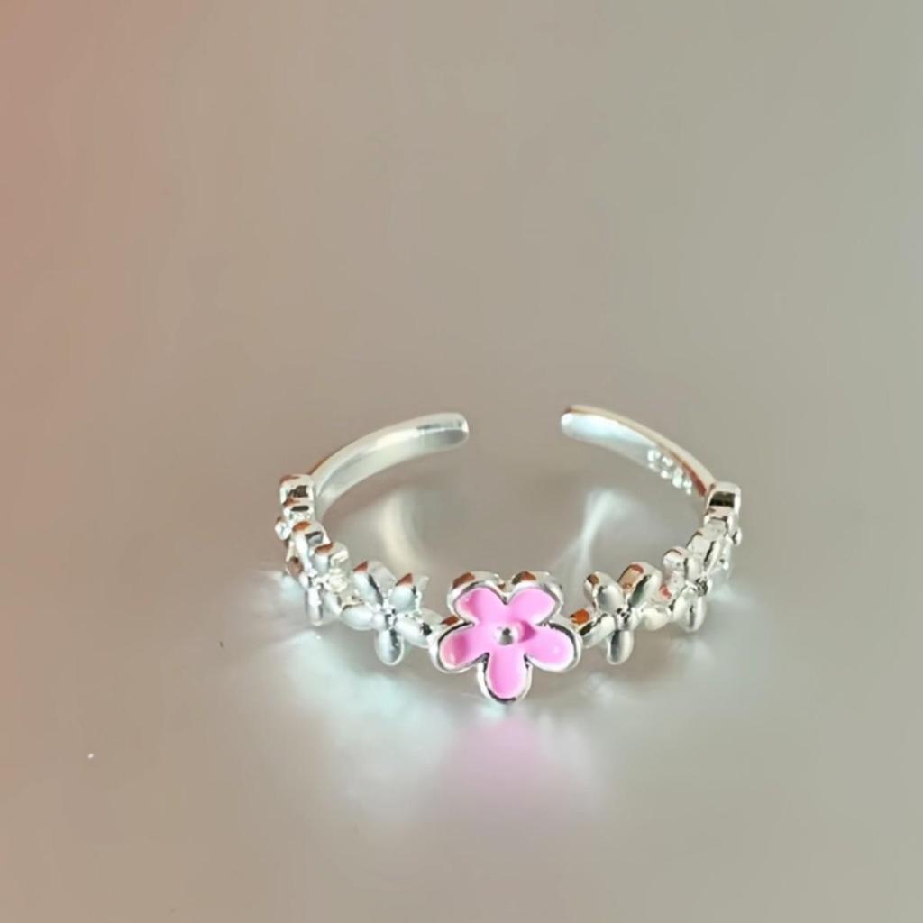 Peach Blossom Women's High-End Luxury Fashion Statement Ring
