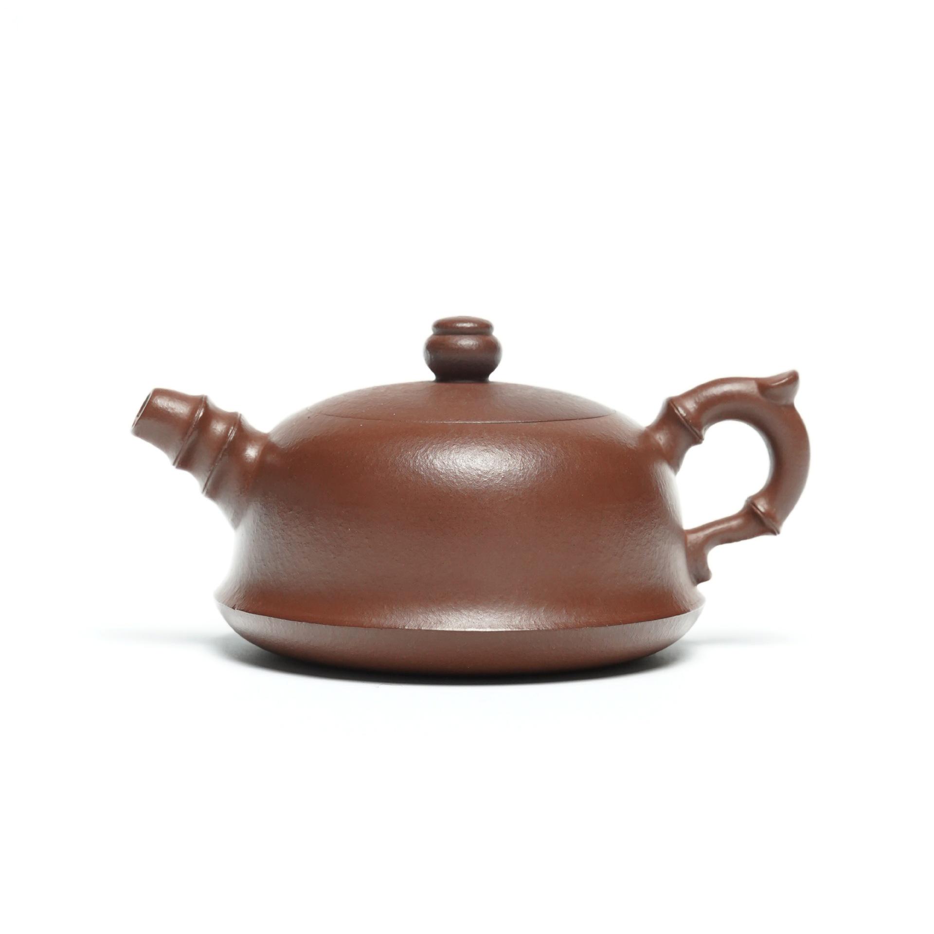 Original Handmade Yixing Zisha Bamboo Joint Purple Clay Teapot Gift Set