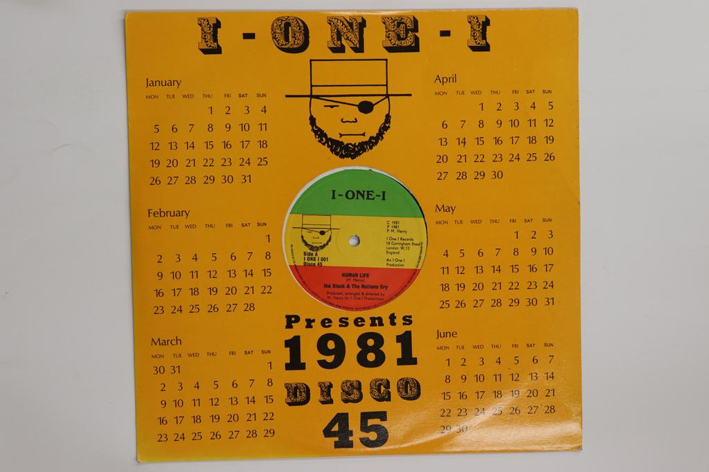 12inch Record IKA BLACK THE NATIONS CRY Human Life Better Life IONEI001 IONEI 1981 UK Reggae Ska Dub Used