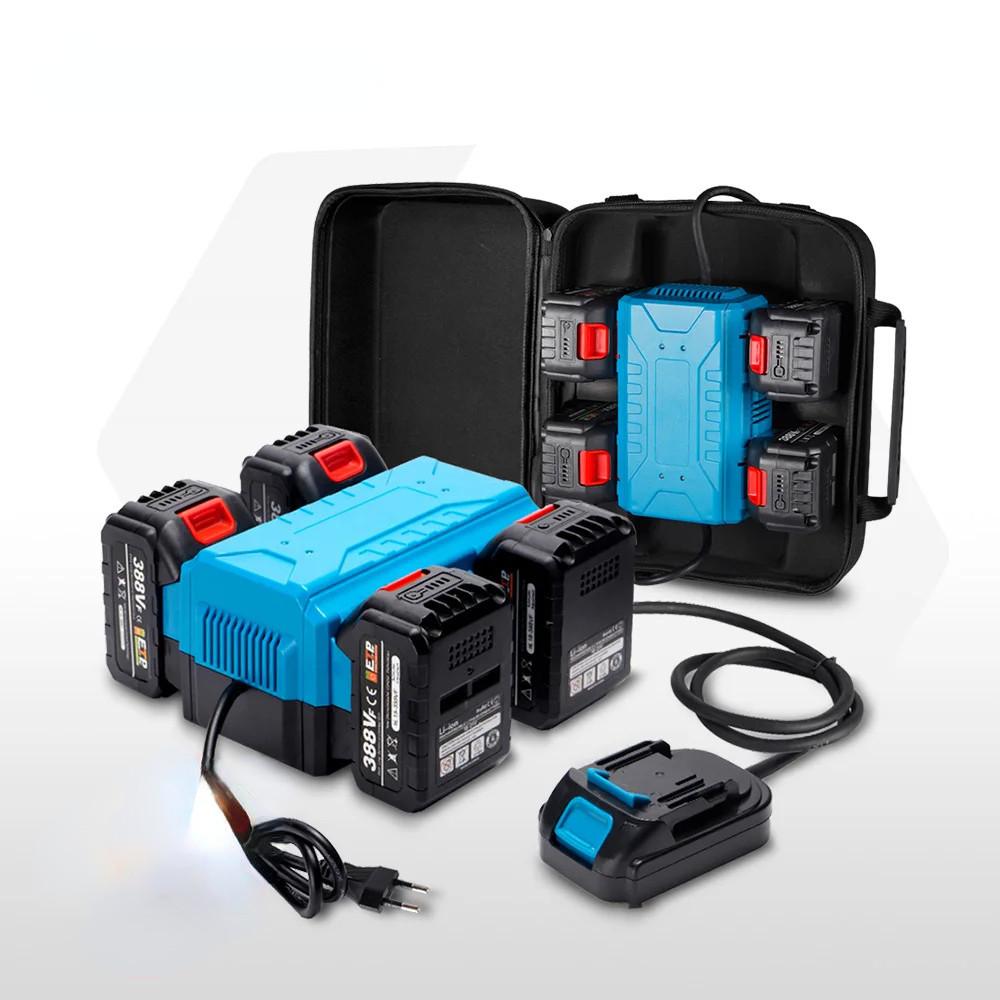 Yofidra 2 IN 1 Battery Backpack Portable Power Supply&Charger. 4 Charging Port,4X RUN TIME,fit for 18-20V Battery