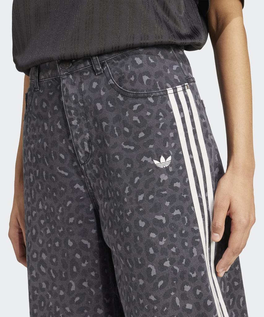 ADIDAS Denim Loose Pants - Leopard: Charcoal / Ka2679