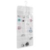 Transparent Over The Door Storage Bag Large Capacity 72-grids Design Jewelry Hanging Bag PVC Wall Mountable