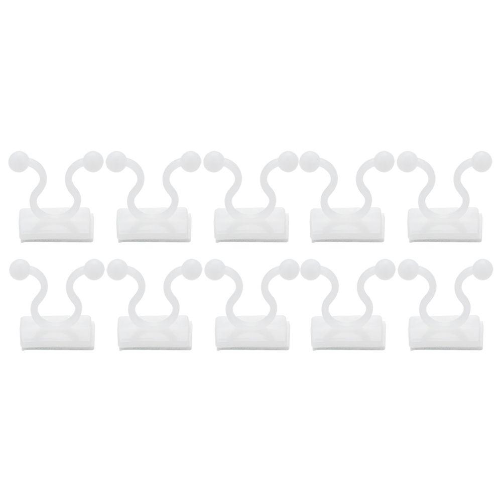 10/50PCS Invisible Climbing Wall Sticky Hook Plant Clip Wall Vines Rattan Clamp Greenhouse Bracket