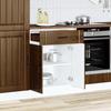 VidaXL Armoire de cuisine Lucca chêne marron bois ingénierie, meuble d'évier, meuble de cuisine avec tiroir, meuble de 853734