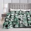 My Hero Academia Midoriya Izuku Collage Blanket Cover Flannel  Soft Throw Blanket for Bedroom Sofa Bedspread