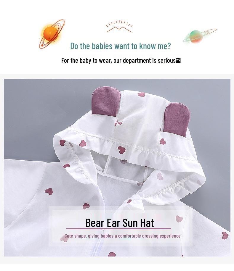 Girls' Lightweight Sun Protection Jacket: New Spring & Autumn Style