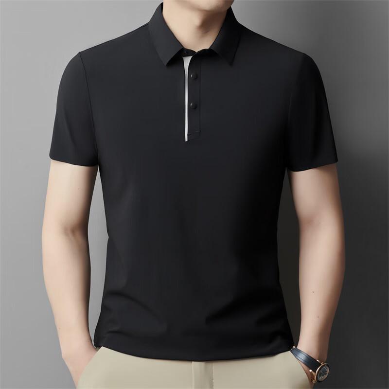 JIAOXIU Men s Casual Quick-Dry Lapel T-Shirt M