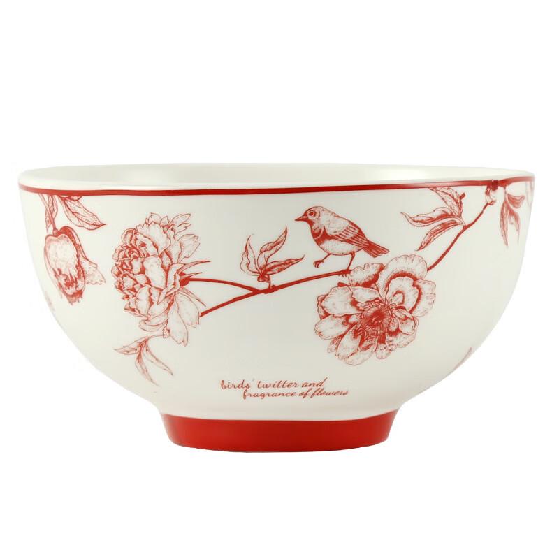 JIN MING LI Keramikschale Geschenkset - Vogel & Blume