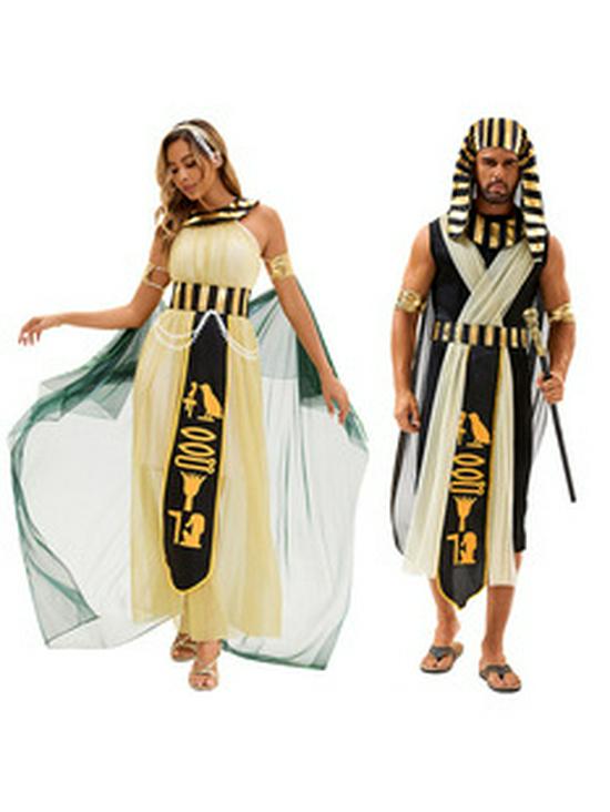 Kleopatra Starověký Egypt a řecká bohyně Halloweenský kostým pro děti a dospělé