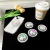 Rhinestone Pearl Gemstone Mobile Phone Airbag Holder Transparent Magnetic Suction Magsafe Retractable Niche Portable Removable