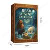 2026 Bären Adventskalender mit 2D Acryl-Bären Anhängern Weihnachts-Countdown Geschenkbox Wintertiere Weihnachten Kalender Geschenke Für Kinder