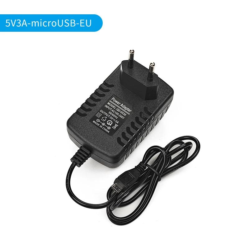

Адаптер живлення DC 5V 3A AC 110V-220V Адаптер Зарядний пристрій для планшета Порт Micro Usb для Raspberry Pi 3 Модель B+ 3B 2B Plus EU US UK AU 3A&5V