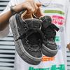 Fashion 2025 Spring Men's Low Top Denim Casual Sports Shoes Fashion Versatile Height Increase Breathable Daily Chunky Sneakers for Men