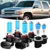 Halogen Headlights Fit For Chevrolet Chevy Tahoe 2000-2006 Headlight Bulbs,9005/HB3/H10 High Beam+ 9006/HB4 Low Beam+ 880/881/H27 Fog Light