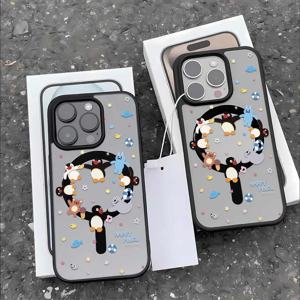 Magnetic Phone Case for iPhone  11 12 17 14 15 Pro Max 15 14 16 Pro13 14 15 16 Shockproof Case Mag-Safe Magnetic Ring Back Cover