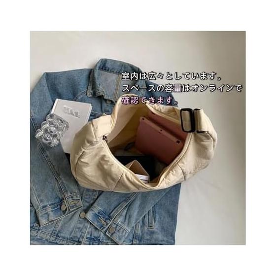 [ChopEase] Tote Bag, Quilted, Shoulder Mother's Hand, Women's, Zippered, Large Capacity, A4, Lightweight, Shoulder Bag, Stylish, Nylon, Large Cotton