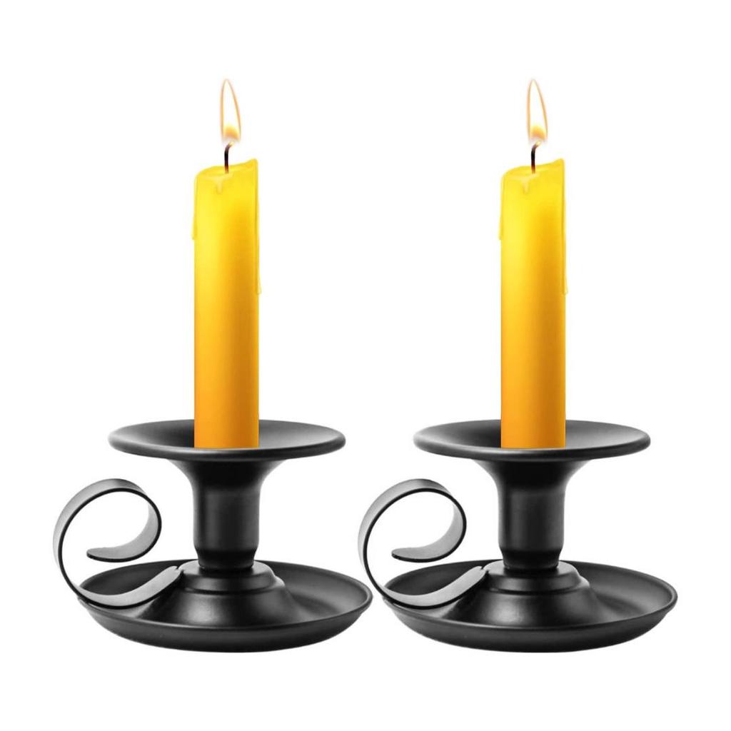 American Iron Art Candlestick Plate - Romantic Dinner Decor and Home Ornament