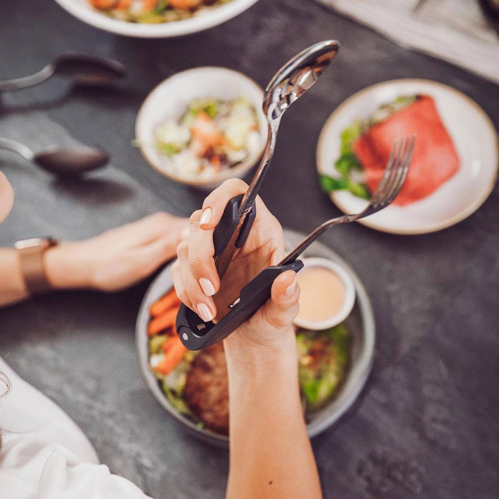 1/2pcs Food Grill Clip Barbecue Salad Food Clip Stainless Steel BBQ Grill Tongs Food Flipping Clip Tongs Cutlery Clip