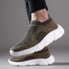 2024 New Men Sneakers Summer Fashion Casual Running Shoes Slip-on Comfortable Walking Shoes Socks Design Jogging Vulcanize Shoes