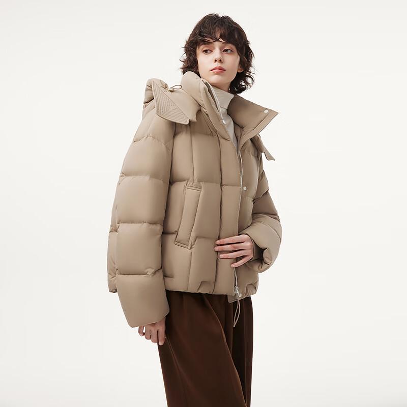 Tanboer Women's Short Hooded Down Jacket