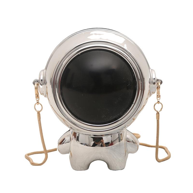 Personality Funny Astronaut Bag 2025 New Fashion Box Bag Women's Versatile Candy Color Messenger Small Round Bag