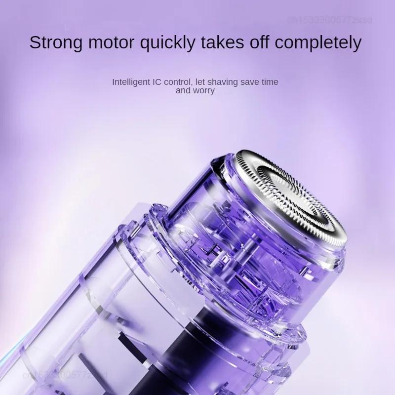 Double Headed Hair Removal Device Safe Comfortable Not Harmful Skin Washable Multifunction Electric Hair Scraper Portable