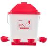 VEVOR 19L Automatic Chicken Waterer, 6 Water Ports, Automatic-Fill Water Cup, Automatic Gravity Waterer with Convenient Handle Sealed Rubber Ring