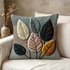 Boho Poszewka na poduszkę dekoracyjną z liściem 2D Vintage Botaniczna Kwiatowa Poszewka na poduszkę dekoracyjną na sofę do salonu Wystrój domu