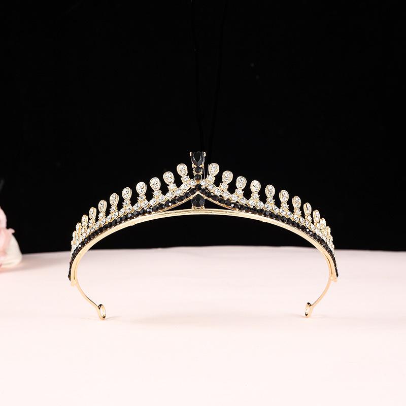Bridal Crown Tiara Korean Princess Birthday Crystal Crown 18-year-old Adult Gift Female Anchor Hair Accessories