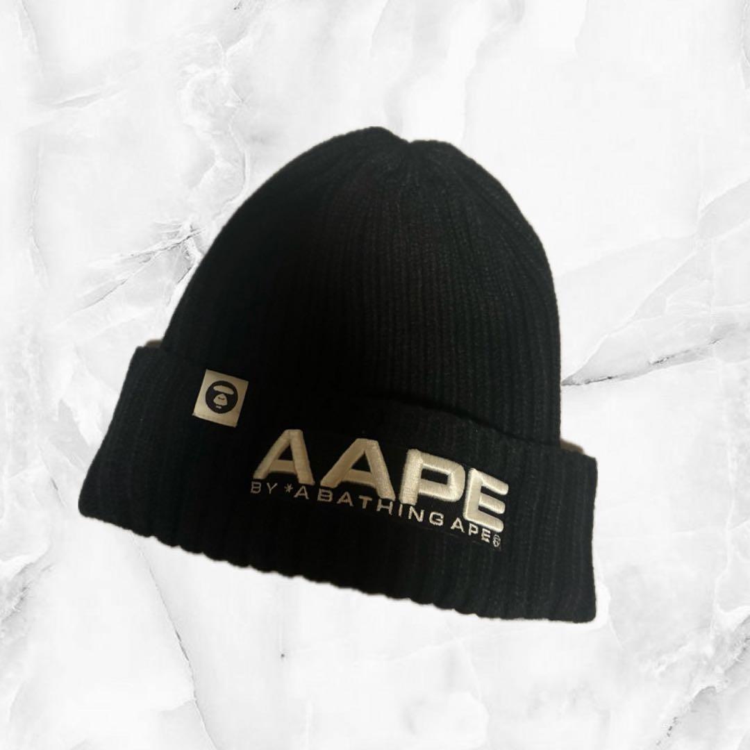 Used AAPE BY A BATHING APE knit hat beanie