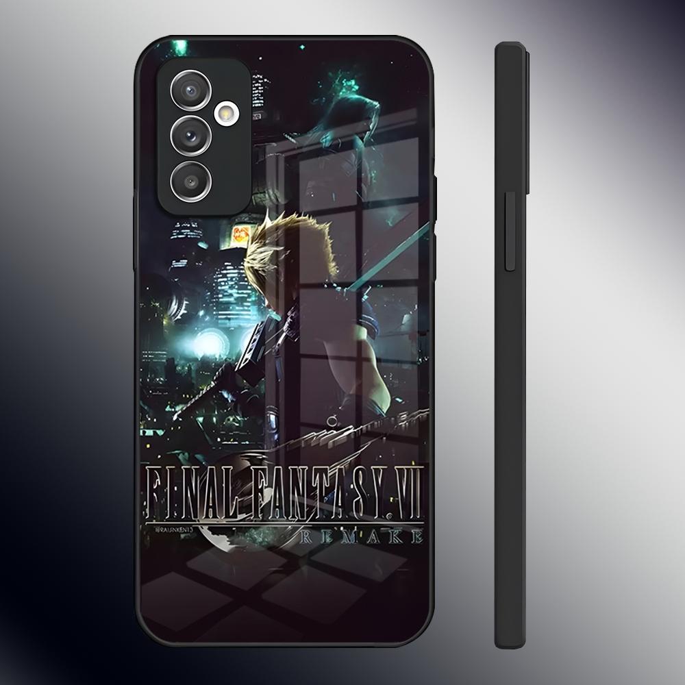 Final Fantasy Phone Case For Samsung S24 Ultra S23 S22 S20 Fe S21 Plus A54 A34 A24 A53 A13 A16 Glass Back Cover
