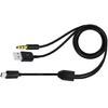 USB Charging Cord to Mini B Male &3.5mm Plugs Audio Cable Mini Usb Speaker Cable