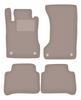 Beige velours vloermatten voor: Mercedes W211 4Matic sedan, stationwagen (2003-2009)