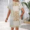 Short Sleeve Women's Dress Casual Dresses With Pockets V Neck Vocation Boho Beach Sundress
