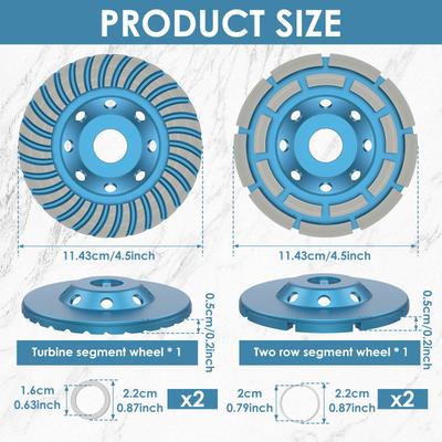 Concrete Grinding Cup Wheel Porous Diamond Cup Grinder Wheel Efficient Grinding Concrete Diamond Grinder Disc for Polishing