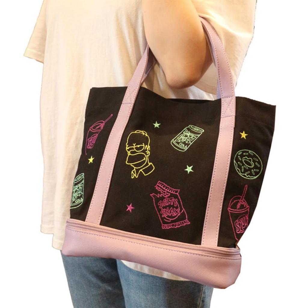Marushin The Simpsons Neon Color Round Tote Golf Cooler Character Beginner 2485001500 Bag, Bag, Design, Size,