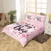 Pink Ghosts Duvet Cover Set Single Size Halloween Theme Bedding Set 2/3pcs Kids Girl Room Decor Gothic Skull Spider Bat Pumpkin